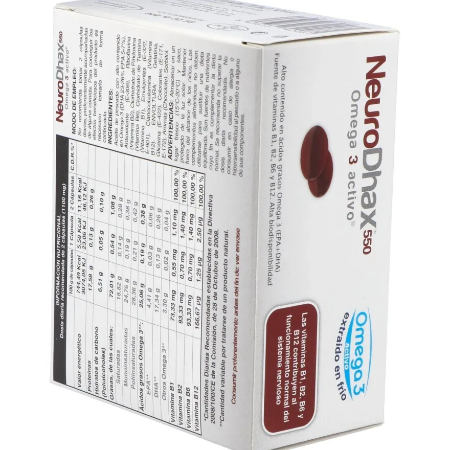 Neurodhax Omega 3 Activo 550 Mg 80 Caps