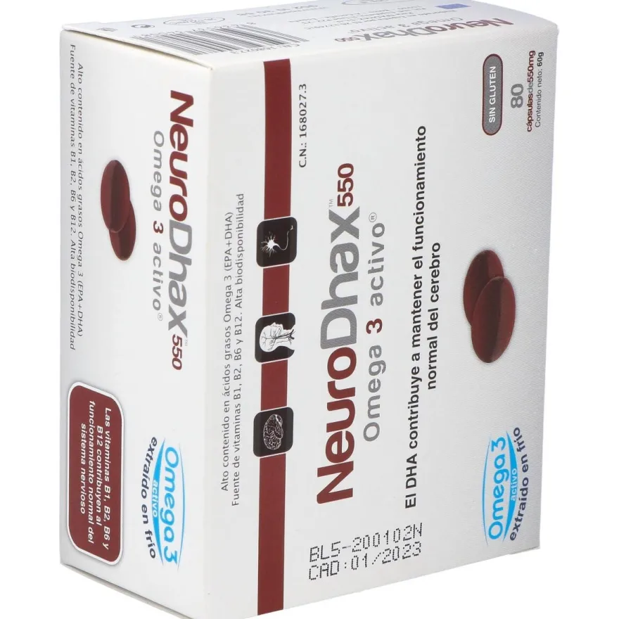 Neurodhax Omega 3 Activo 550 Mg 80 Caps