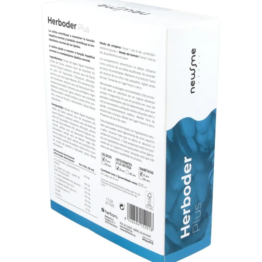Newme Depur Herboder Plus 20x10ml - Herbora
