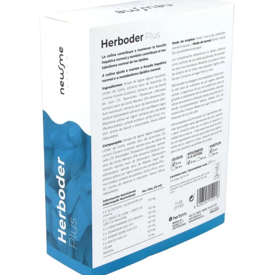 Newme Depur Herboder Plus 20x10ml - Herbora
