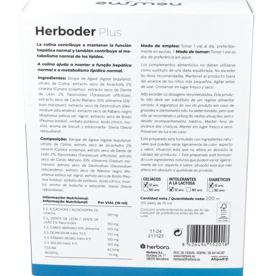 Newme Depur Herboder Plus 20x10ml - Herbora