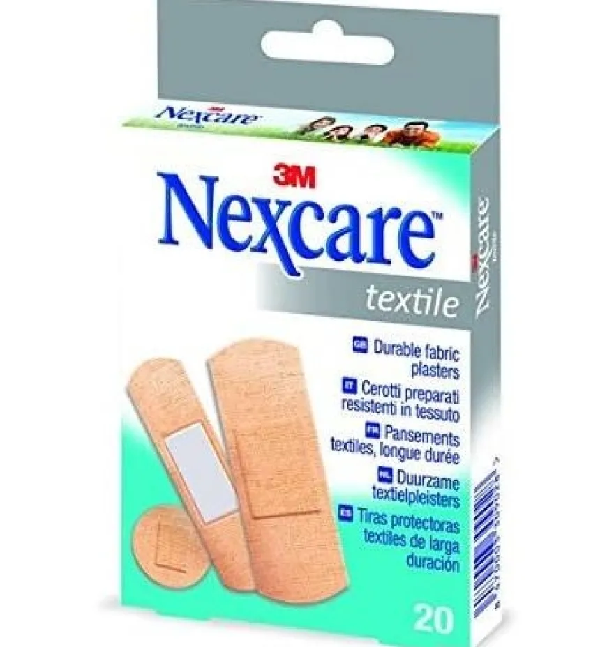 Nexcare Textile - Aposito Adhesivo, Surtido 20 ud. - 3M