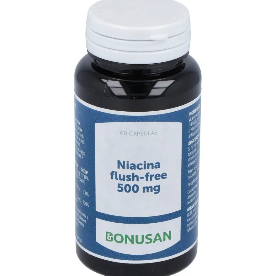 Niacina 500mg Flush Free 60caps - Bonusan