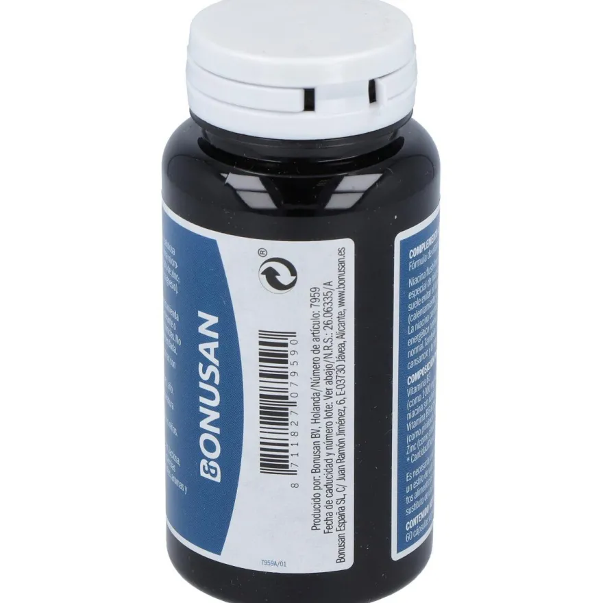 Niacina 500mg Flush Free 60caps - Bonusan