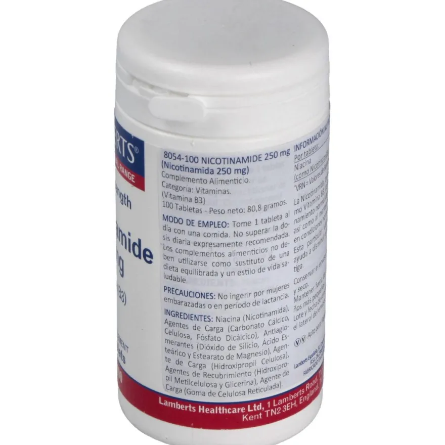 Nicotinamida 250mg Vitamina B3 - Lamberts