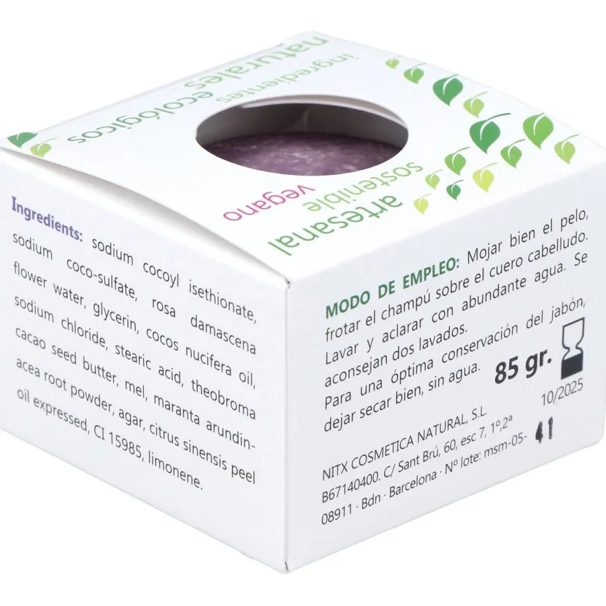 Nitx Champu Solido Rizos 85G