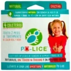 No Lice Coletero Anti-Piojos Rosa/Azul 4Ud.