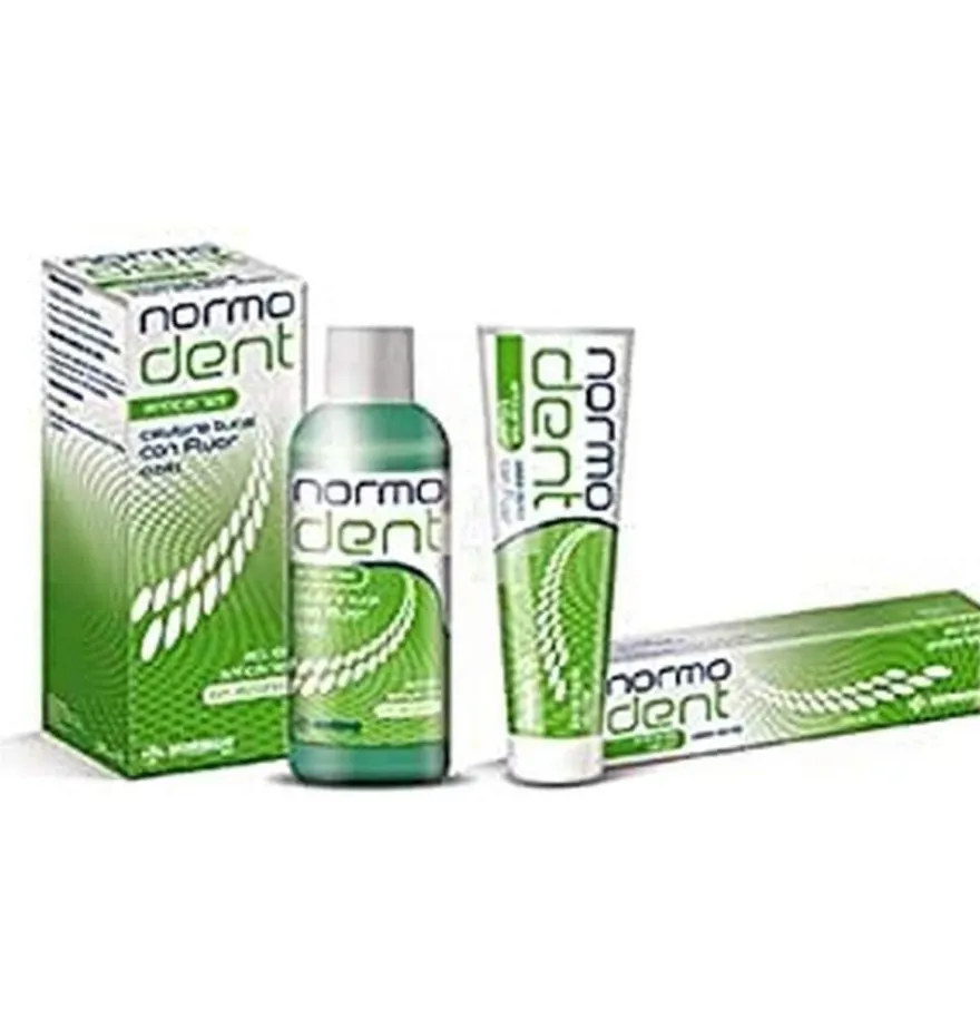 Normodent Anticaries Pack Colutorio / Pasta (1 Envase 500 Ml + 1 Envase 125 Ml)