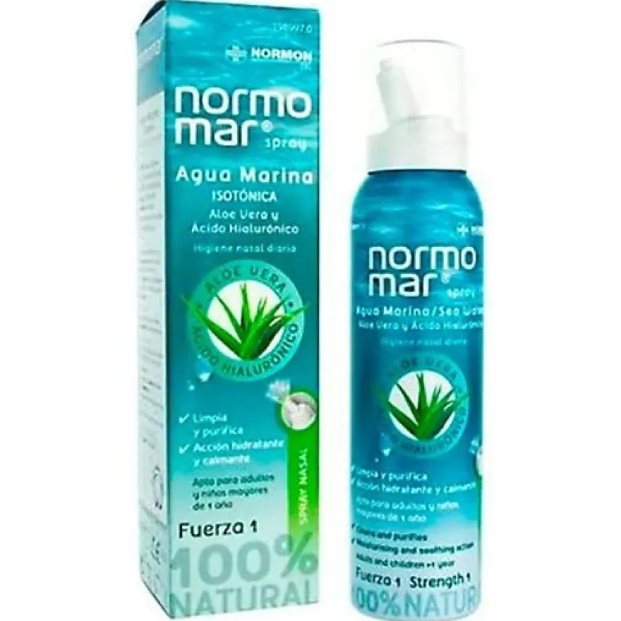 Normomar Spray Nasal Descongestionante Aloe Eucalipto 120ml - Normon