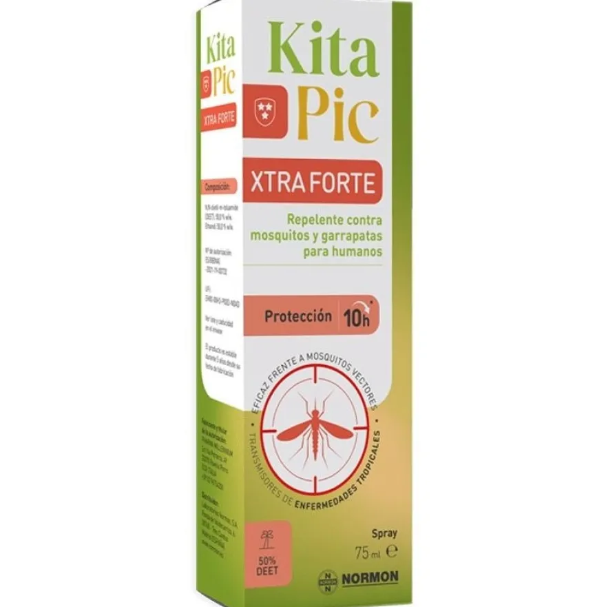 Normon Kitapic Xtraforte Repelente de Insectos en Spray 75ml - Normopic