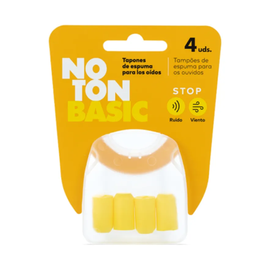 Noton Bassic Tapones De Espuma, 4 ud.- Orkla