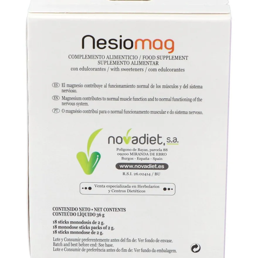 Novadiet Nesiomag 18 Sticks