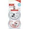 Nuk Chupete Space Mickey Silicona Rojo 6-18 Meses