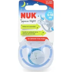Nuk Chupete Space Night Silicona 6-18 Meses