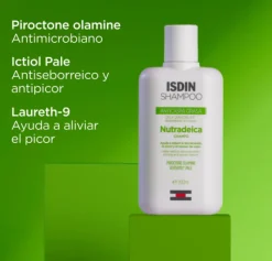 Nutradeica Champú Anticaspa Grasa, 200 ml. - Isdin