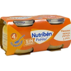 Nutribén Potito Introducción a las Multifrutas Manzana, Naranja, Plátano 2x120g - Nutriben