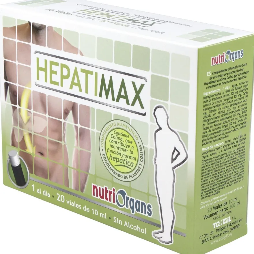 Nutriorgans Hepatimax 20 Viales - Tongil