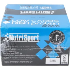 Nutrisport Barritas Low Carbs Chocolate-Galleta 16 Uds
