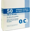 O.c Compresa Estéril Tejido sin Tejer 10cmx10cm 50uds - Sin Marca