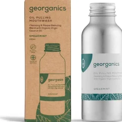 Oil Pulling Mouthwash Spearmint 100ml - Georganics