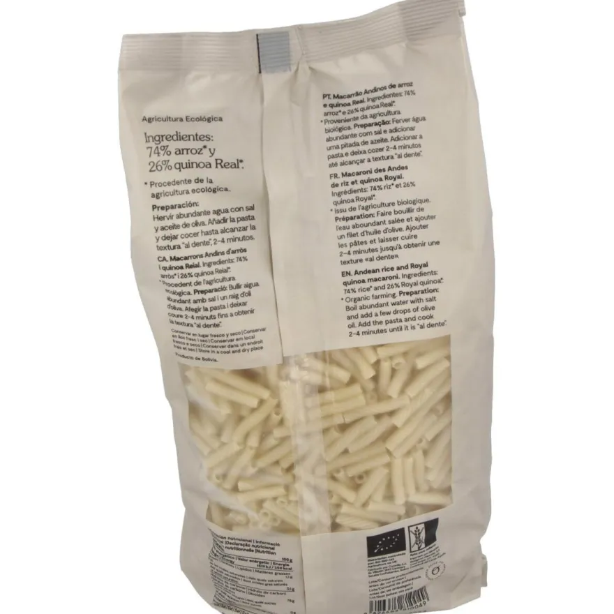 Oleanders Macarrones Arroz Quinoa sin Gluten 500g - Oleander