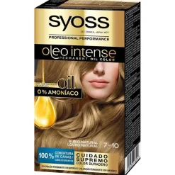 Oleo Intense Tinte sin Amoniaco 7.10 - Rubio Natural 5 Pz - Syoss