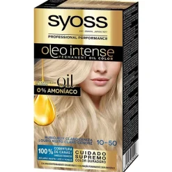 Oleo Intense Tinte sin Amoniaco 10.50 - Rubio Claro Ceniza 5 Pz - Syoss