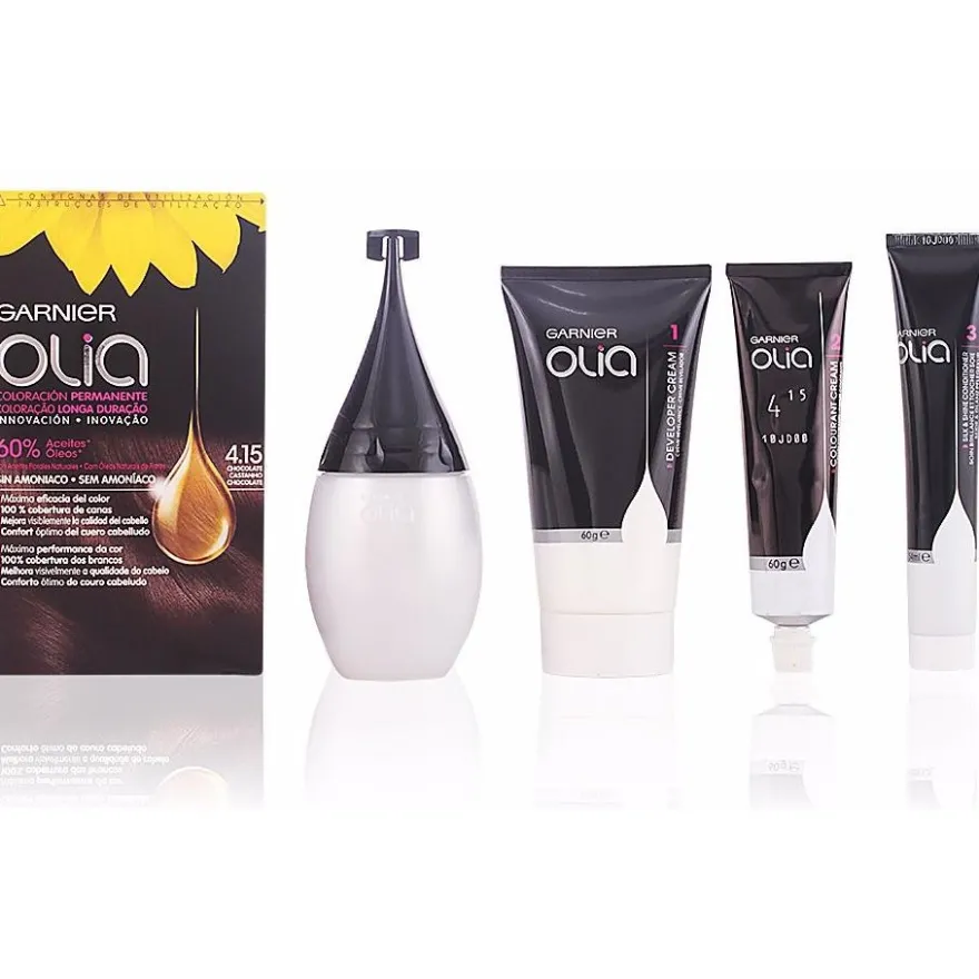 Olia Coloración Permanente N°4.15 Chocolate 4uds - Garnier