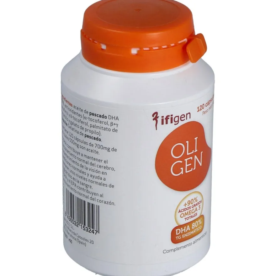 Oligen Dha 80% Tg Enzimatico 120cap - Ifigen
