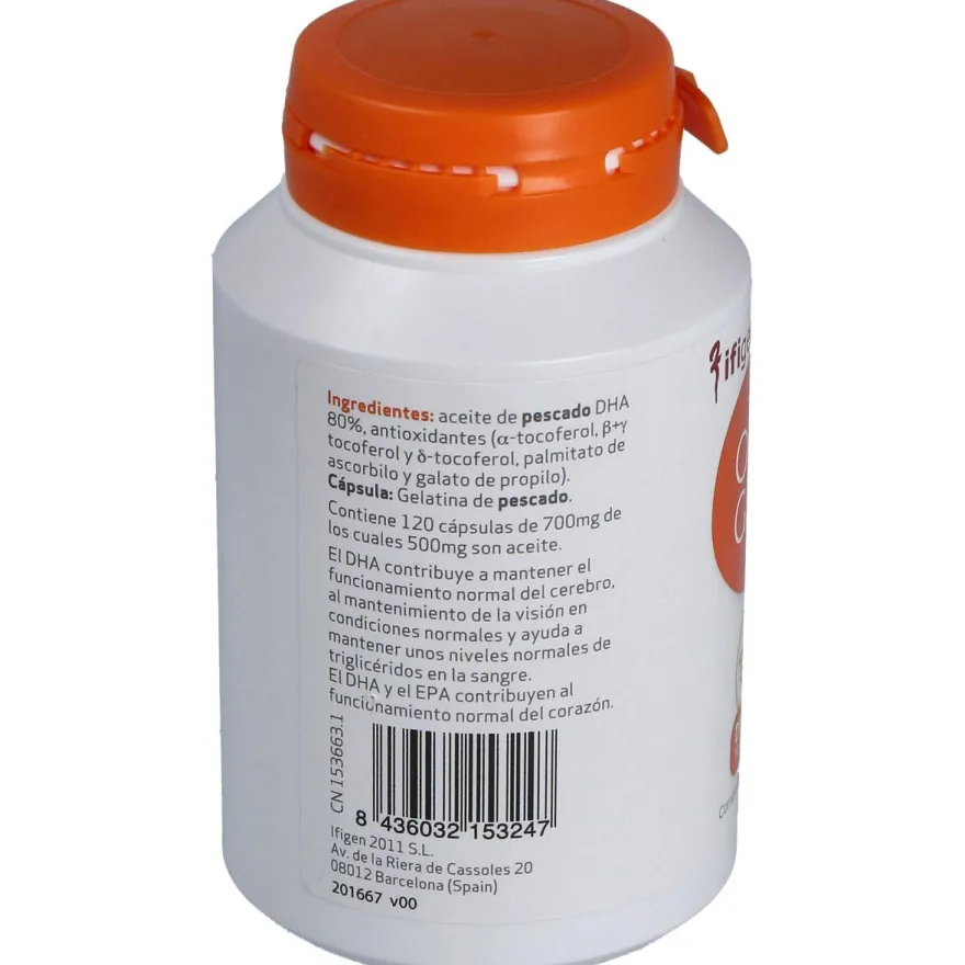 Oligen Dha 80% Tg Enzimatico 120cap - Ifigen
