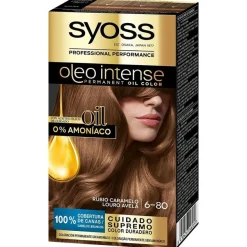 Olio Intense Tinte sin Amoniaco 6.80 Rubio Caramelo 50ml - Syoss