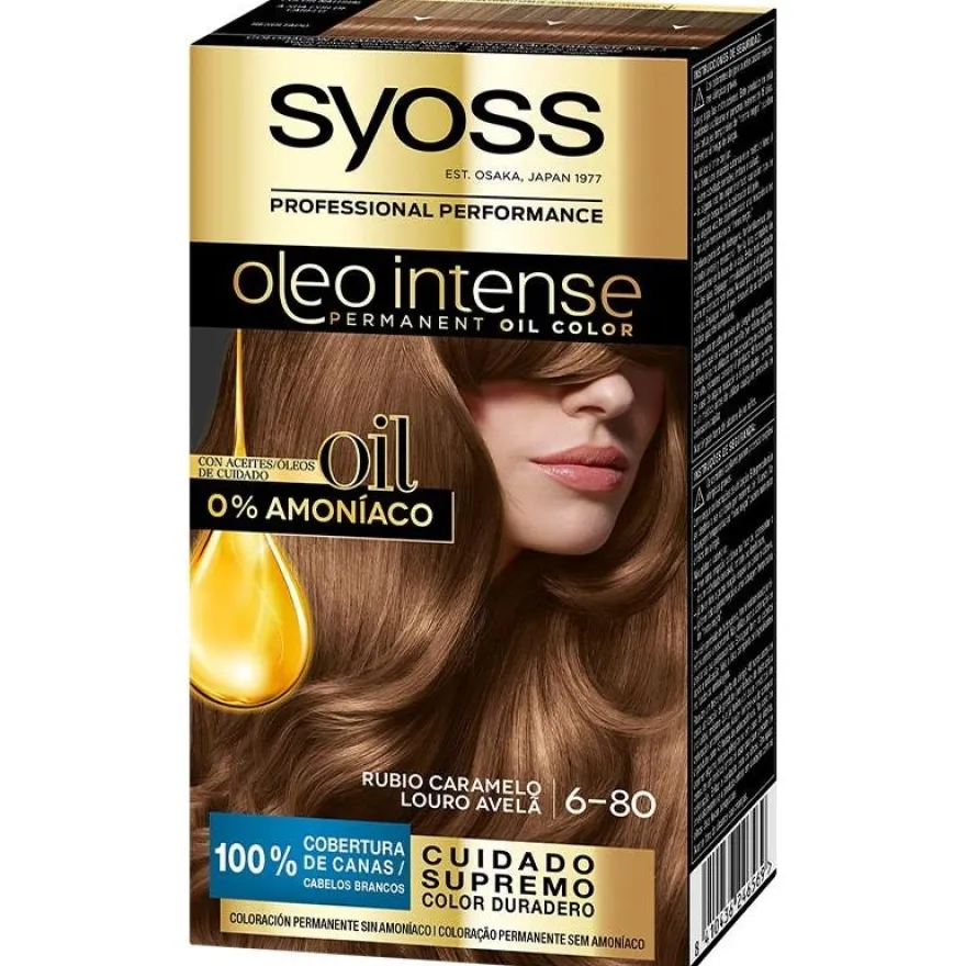 Olio Intense Tinte sin Amoniaco 6.80 Rubio Caramelo 50ml - Syoss
