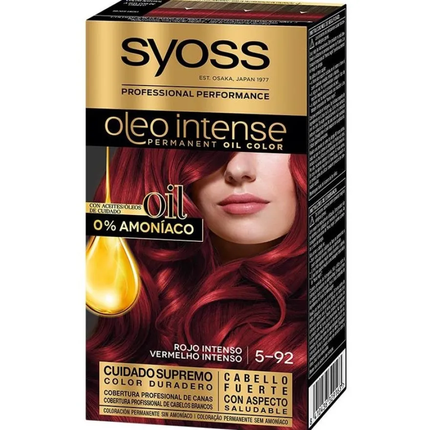 Olio Intense Tinte sin Amoniaco 5.92 Rojo Intenso 50ml - Syoss