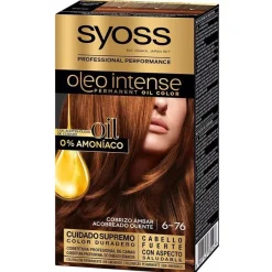 Olio Intense Tinte sin Amoniaco 6.76 Cobrizo Ambar 50ml - Syoss