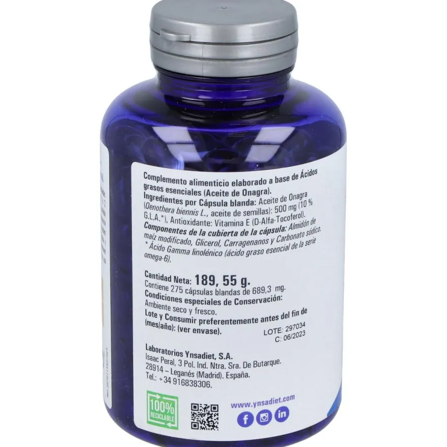 Onasol Onagra 500Mg Vit.E 10Mg 275 Perlas