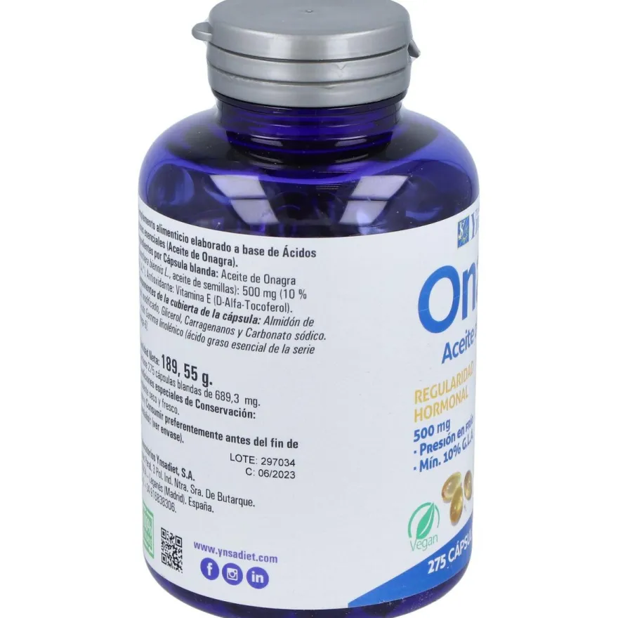 Onasol Onagra 500Mg Vit.E 10Mg 275 Perlas
