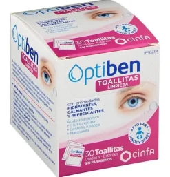 Optiben Toallita con Locion Limpiadora Higiene (30 Unidades) - Cinfa S a