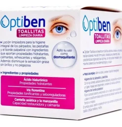 Optiben Toallita con Locion Limpiadora Higiene (30 Unidades) - Cinfa S a