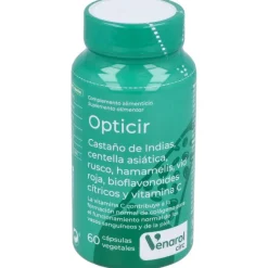 Opticir Castaño - Centella - Ruscus - Vid - Hamameli 60cap - Herbora