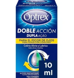 Optrex Colirio Doble Acción para Picor de Ojos (10 ml) - Reckitt Benckiser