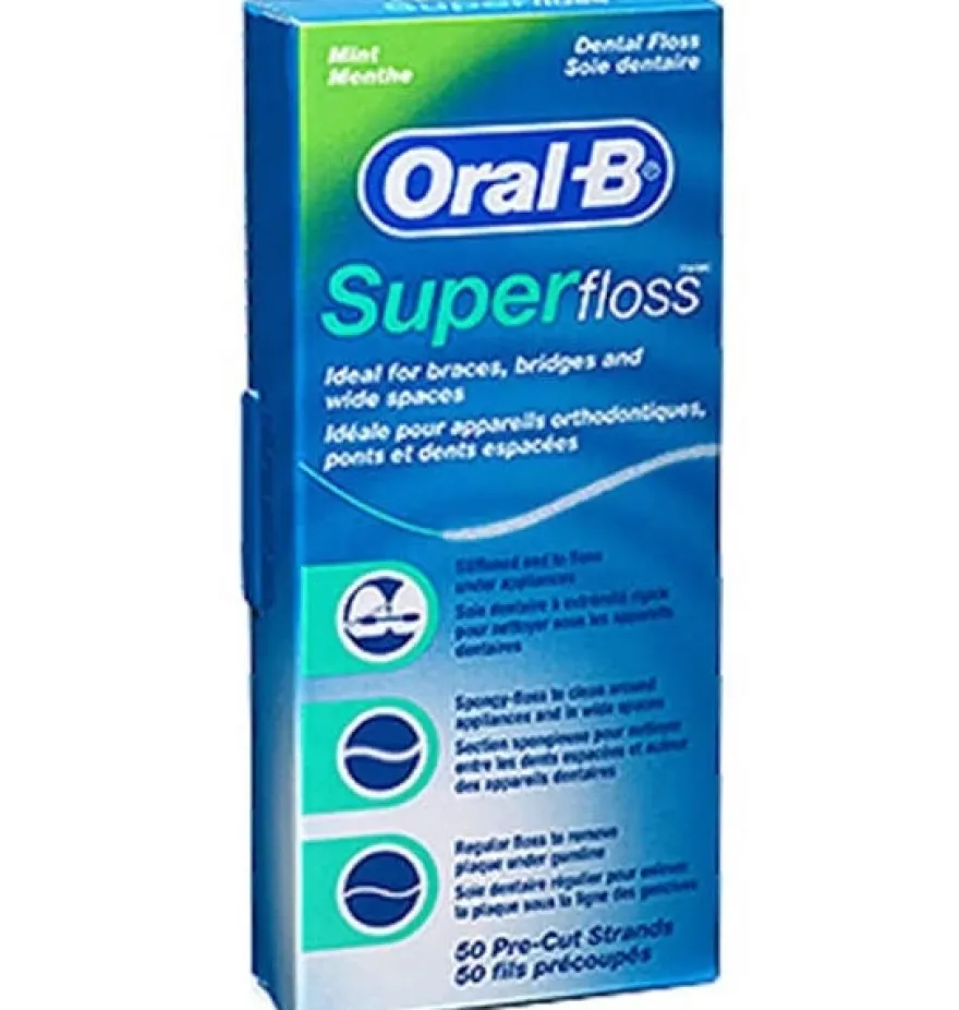 Oral-B Superfloss - Seda Dental (Menta 50 U)