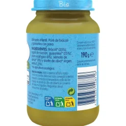 Organic Brócoli, Guisantes y Pavo, 190 g - Gerber