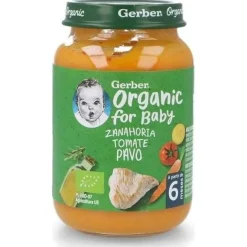 Organic Tarrito Zanahoria y Pavo +6 Meses, 190 g - Gerber