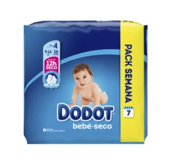 Pañal Infantil Pack Semanal T4 9-14 Kg, 30 ud. - Samforlab