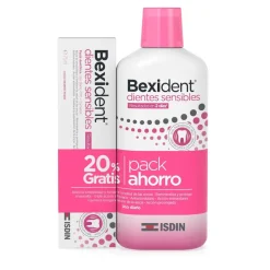 Pack Ahorro Bexident Dientes Sensibles Colutorio 500 ml. + Pasta Dentífrica, 75 ml. - Isdin