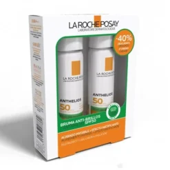 Pack Anthelios Bruma Facial Invisible Anti-Brillos SPF 50+, 75 ml + 75 ml. - La Roche Posay