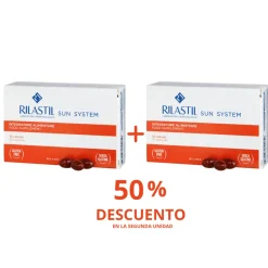 Pack Sun System Complemento Alimenticio, 30 Caps + 30 Caps. - Rilastil