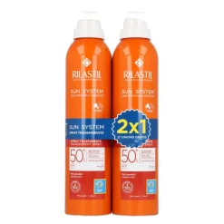 Pack Sun System Spray Trasparente SPF50+, 200 ml. + 200 ml. - Rilastil