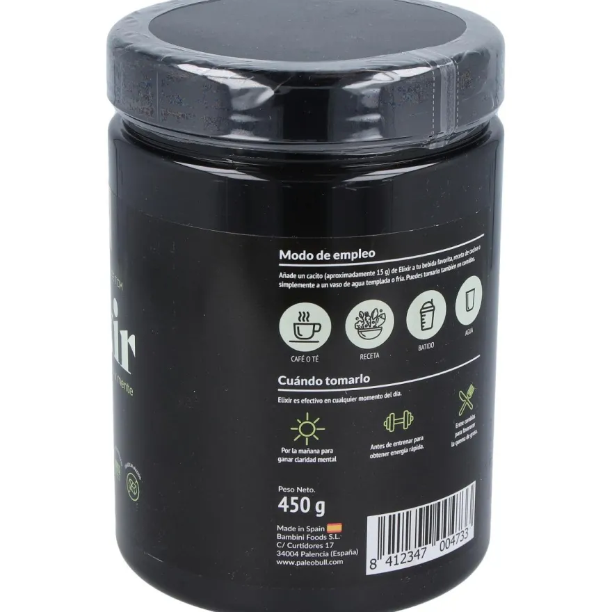 Paleobull Elixir Colageno+Aceitetcm Vainilla 450Gr