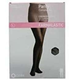 Panty Compresion Ligera - Farmalastic 40 Den (Talla Extragrande Color Negro)